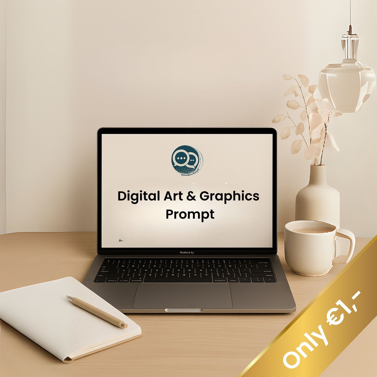Digital Art & Graphics Prompt thumbnail – €1 digital product creation tool with vibrant design for artists