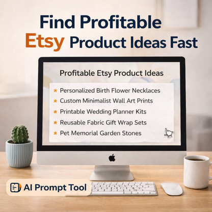 AI workflow tool that helps Etsy sellers find profitable product ideas fast based on demand and search behavior