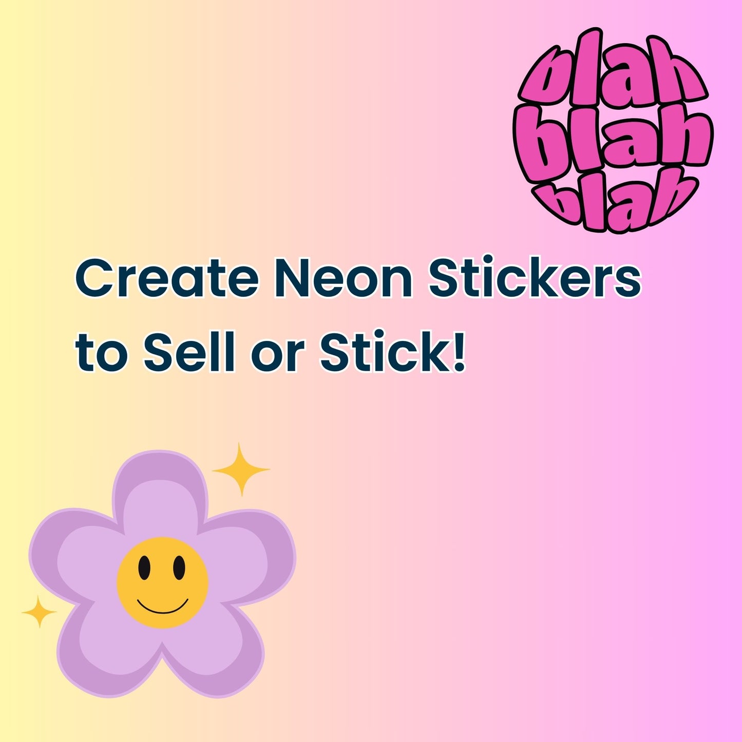 Y2K AI prompt guide for neon sticker designs for Shopify

