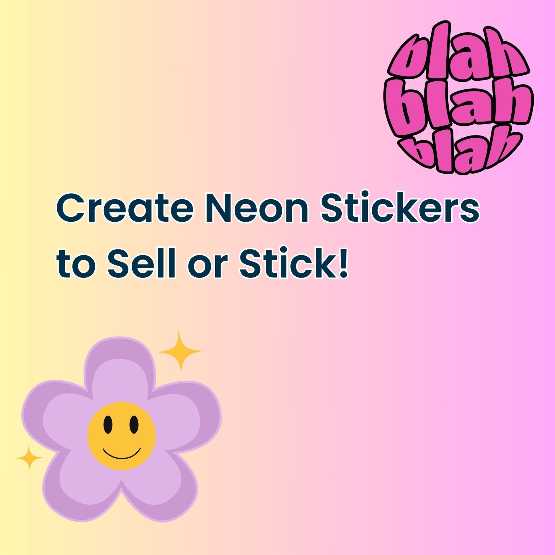 Y2K AI prompt guide for neon sticker designs for Shopify

