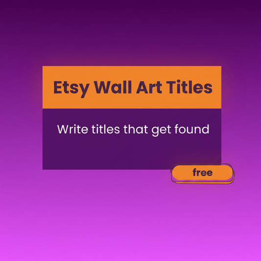 Free Etsy Wall Art Title Prompt