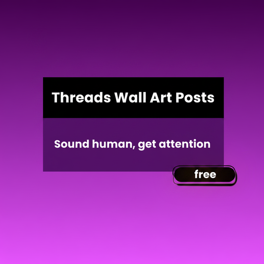 Free Threads Post Prompt for Wall Art Sellers