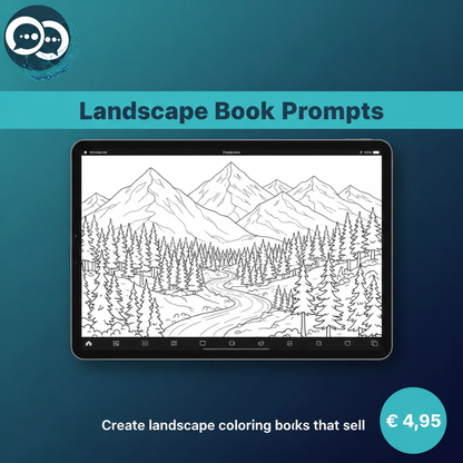 Create a Landscape Coloring Book with AI – product card