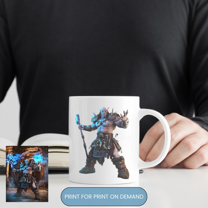 World of Warcraft-inspired characters designed for print-on-demand merchandise.